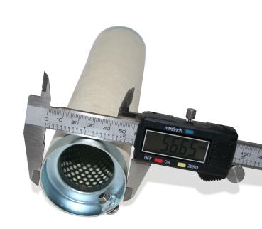 dB-Killer ca. 57 mm x 254 mm Universal dB-Eater für 2.3/8 Zoll Motorrad Auspuff