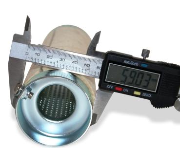dB-Killer ca. 60 mm x 205 mm Universal dB-Eater für 2.1/2 Zoll Motorrad Auspuff